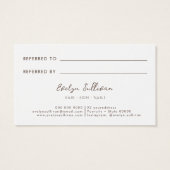 ドライフラワー紹介カード (裏面)