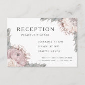 ドライフラワー結婚ズボホダスティーバラ披露宴 エンクロージャーカード (正面)