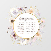 ドライフラワー サークル 開店時間 窓用ステッカー ウィンドウサイン (シート)