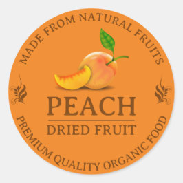 ドライフルーツカスタムラベルのシール ラウンドシール