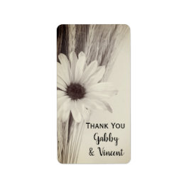 ドライフートムフ結婚ァームの感謝メッセージカード ラベル