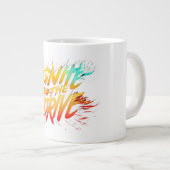 ドライブに点火する ジャンボコーヒーマグカップ (正面右)