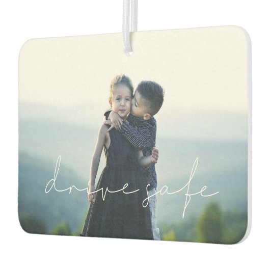 ドライブの安全なファミリ写真 カーエアーフレッシュナー (左)