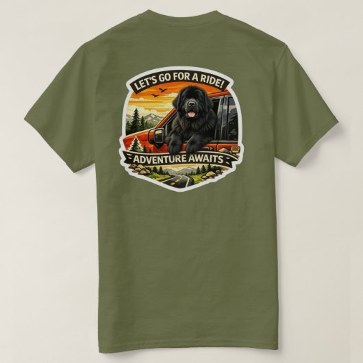 ドライブへ行こう Tシャツ (デザイン裏面)