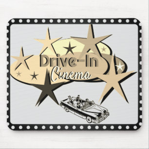 *ドライブインシネマ*ロゴマウスパッド マウスパッド