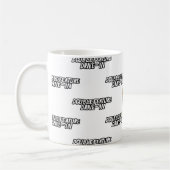 ドライブインファミリー漫画スタイル コーヒーマグカップ (左)