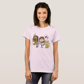 ドライブインファミリー漫画スタイル Tシャツ (正面フル)