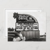 ドライブイン劇場， 1954 ポストカード (正面/裏面)