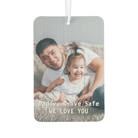 ドライブカスタムセーフ写真父の日の車 カーエアーフレッシュナー (裏面)