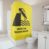ドライブカー – ベーコンの受信 シャワーカーテン (インサイチュ)