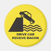 ドライブカー – ベーコンの受信 マグネット (正面)