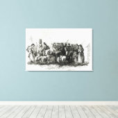 ドライブキャトルによる賃貸料 キャンバスプリント (インサイチュ (ウッドフロア))