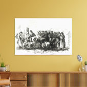 ドライブキャトルによる賃貸料 キャンバスプリント (インサイチュ (リビング))