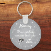 ドライブシークンシルバーダイヤモンド引用文デザイン キーホルダー (正面)