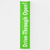 ドライブスルーをオープン！ビジネスバナー 横断幕 (縦)