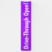 ドライブスルーをオープン！ビジネスバナー 横断幕 (縦)