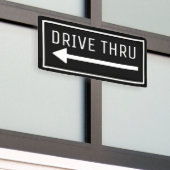 ドライブスルー 横断幕 (ビルの外側)