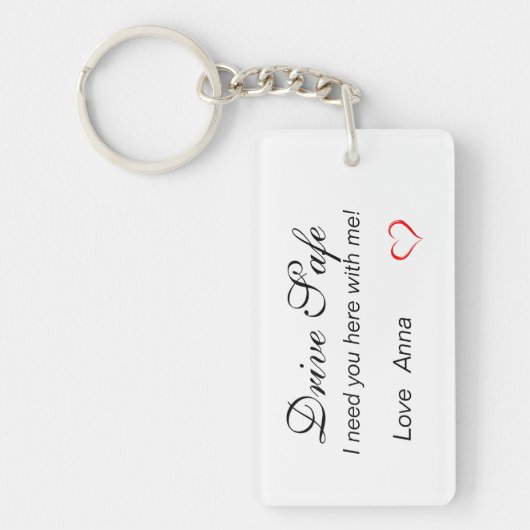 ドライブセーパーソナライズされたフ キーホルダー (正面)