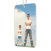 ドライブセーフカスタムパパフォト誕生日ギフトカー カーエアーフレッシュナー (左)