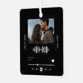 ドライブセーフミュージックプレーヤーフォトカーオーナメント メタルオーナメント (正面左)