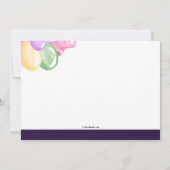 ドライブバイお祝い招待状 招待状 (裏面)