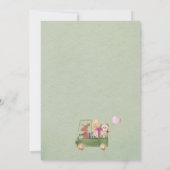 ドライブバイウッドランドテディベアーズベビーシャワー 招待状 (裏面)