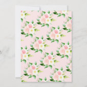 ドライブバイエレファントガールズベビーシャワー招待状 招待状 (裏面)