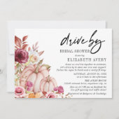 ドライブバイオータムカボチャブライダルシャワー 招待状 (正面)