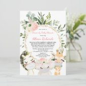 ドライブバイガールベビーがピンク色のかわいい動物に金ゴールドを浴びる 招待状 (スタンド正面)