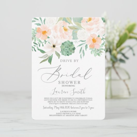 ドライブバイサクルメンツブライダルシャワー 招待状 (スタンド正面)