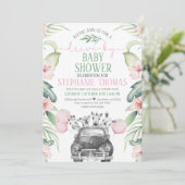 ドライブバイサファリベイビーシャワーパレード招待状 招待状 (スタンド正面)