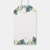 ドライブバイサファリベビーシャワーメッセージカード ギフトタグ (裏面)