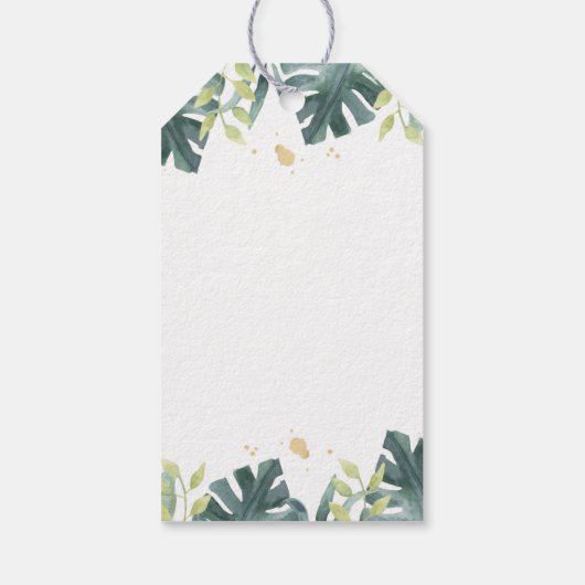 ドライブバイサファリベビーシャワーメッセージカード ギフトタグ (裏面)