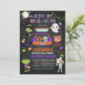 ドライブバイハロウィーン誕生日パレード招待状 招待状 (スタンド正面)
