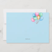 ドライブバイバースデーパーティーパレード招待状 招待状 (裏面)