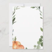 ドライブバイパンプキンボーイベビーシャワー招待状 招待状 (裏面)