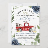 ドライブバイファーム誕生日招待状 招待状 (正面)