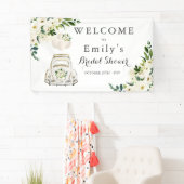 ドライブバイブライダルシャワーホワイトフローラ 横断幕 (インサイチュ)