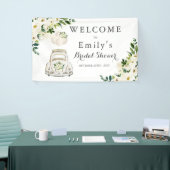 ドライブバイブライダルシャワーホワイトフローラ 横断幕 (トレードショー)