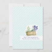 ドライブバイブライダルシャワーヴィンテージ自転車 招待状 (裏面)