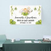 ドライブバイベイビーシャワージャングル動物のバナー 横断幕 (トレードショー)