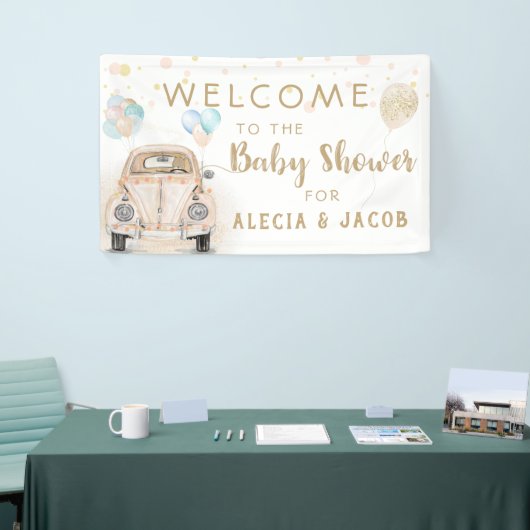 ドライブバイベビーシャワーカーピーチ 横断幕 (トレードショー)