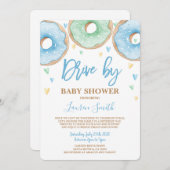 ドライブバイベビーシャワーボーイ 招待状 (正面/裏面)