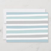 ドライブバイベビーシャワー招待状ボーイベビーシャワー 招待状 (裏面)