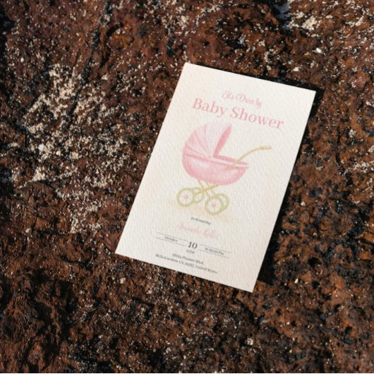 ドライブバイベビーシャワー招待状 招待状