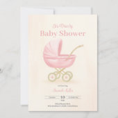 ドライブバイベビーシャワー招待状 招待状 (正面)