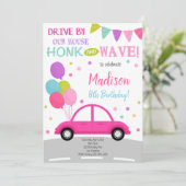 ドライブバイ招待状、誕生日パレード招待状 招待状 (スタンド正面)