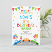 ドライブバイ招待状、誕生日招待状 招待状 (スタンド正面)