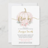 ドライブバイ秋ベビーシャワーガール 招待状 (正面)