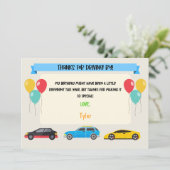 ドライブバイ誕生日サンキューカード 招待状 (スタンド正面)